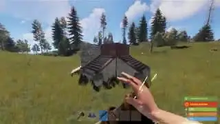 База бункера Rust Solo Stair Stack