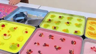 Pink Peach Milk Brick || Liaocheng, Shandong #chinastreetfood #streetfood #chinafood