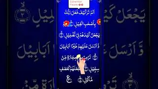 Surah Al Fil Full | Alam Tra Kaifa Surah | Fil Surah | Devine Noor 99 #Yt Short #Surah Al Fil