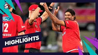 Bowes Hits Half-Ton v Stags | Canterbury Kings v Central Stags Highlights | Super Smash 2025/26