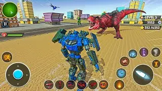Transformers Game - Dino Transform Robot Game - FROM CAR TO T-REX 🏎️➡️🦖