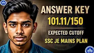 DDA JE 2025 Answer Key | 101 Marks | Cutoff Close? | Real Struggle Story