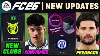 EA FC 26 NEWS | NEW CONFIRMED Updates, Licenses, Clubs & Real Faces ✅