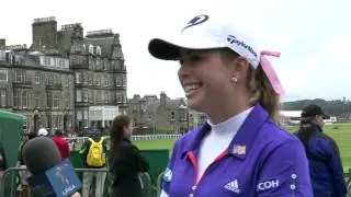 Paula Creamer's First Round Interview at the RICOH Women's British Open