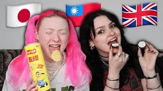 international snacks taste test (GROSS)