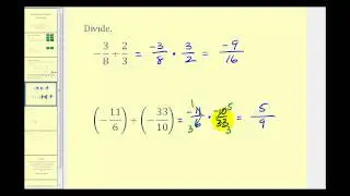 Dividing Signed Fractions