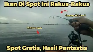 rekor terbaru!!!  mancing di spot ini belom pernah boncos, MANCING DI MUARA BARU #muarabaru
