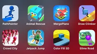 Path Painter, Animal Rescue, Merge Plane, Draw Climber, Crowd City, Jetpack Jump, Color Fill 3D