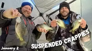 Suspended Crappies on the Mississippi River