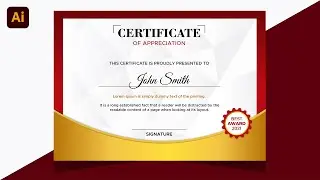 Creating a Professional Certificate Using Adobe Illustrator CC | Adobe Illustrator Tutorial CC 2021