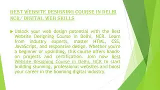 Best Digital Marketing Course in Delhi NCR | Digital Web Skills