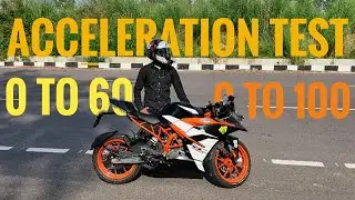 KTM Rc 200 Acceleration Test || 0 to 60 || 0 to 100 ||