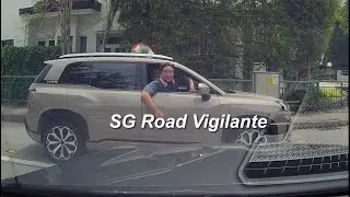 9nov2025 Hillcrest Road camcar fail to stop at stop line and made driver of GAC aion rage