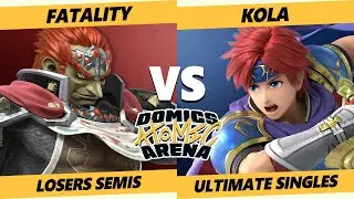 Domics Atomic Arena SSBU - Kola (Roy) Vs. Fatality (Ganondorf) Ultimate Losers Semis