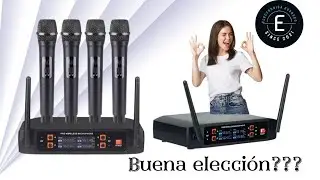 Sistema de micrófonos inalambricos de 4 #microfonos #inalámbricos #elsalvador