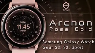 Archon Rose Gold - animated - Samsung Galaxy Watch, Gear S3, S2, Sport