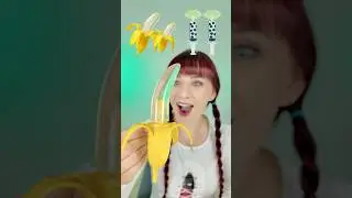 ASMR Clear Jelly Candies, Banana, Lips #asmr #mukbang