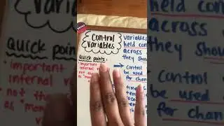 PSY 321- Chp.10 Control Variables & Internal Validity