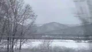왓카나이에서 아사히카와로 가는 기차안에서 본 바깥 풍경 3