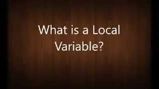 What is a Local  Variable? | Java Interview Questions