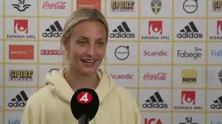 Nathalie Björn practiced DJ:ing during the Euros
