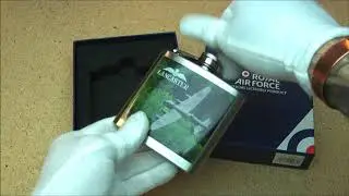 5oz Official RAF Lancaster Steel Hip Flask @ The Pocket Hip Flask Co