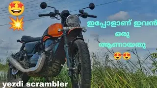 yezdi scrambler problems solved by a simple way! decreased heating& irritation & exhaust sound on😍,