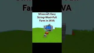 Minecraft Easy String+Wool+Full Farm in JAVA #minecraft #shtos