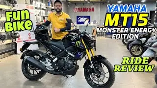I Am In Love With Mt15 🚀| 2025 Yamaha Mt15 Monster Energy Edition Ride Review | Yamaha Mt-15