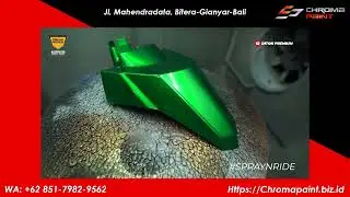 Cara Mudah Dapatkan Efek Candy Super Mengkilap dengan Diton Premium Candytone Green - Chroma Paint
