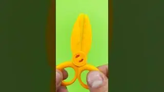 Satisfying Video l Yellow scissors toy asmr l ASMR #shorts