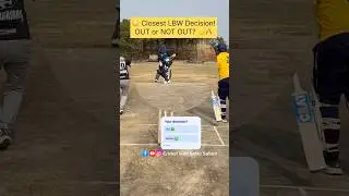 Closest LBW Appeal &ndash; OUT or NOT OUT? 🤔 | Toughest Umpire&rsquo;s Call in Cricket #cricket