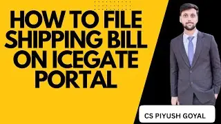 SHIPPING BILL ONLINE FILLING /CUSTOMS EDI FILLING || How to file the Shipping Bill online