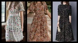 designer Floral skater dresses collection (2020)