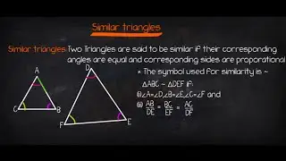 Grade 10 Math || Similar Triangles Concepts and exercise 6.1 @upendermath 