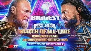 WWE WrestleMania 38 Official And Full Match Card