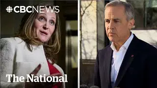 Liberal frontrunners Carney, Freeland differ sharply on dealing with Trump
