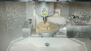 The PMMA base plate processed by G5 is about to be completed.