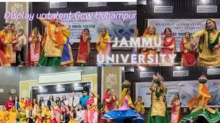 Gidda Dance Performance University Gcw Udhampur Girls Display ur talent Energetic-Jammu University
