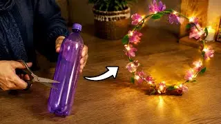 DIY Fairy Light Lamp from Plastic Bottle | Easy Recycling Craft