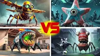 Minions Monster🆚 SpongeBob Eater 🆚Police Cars 🆚Coca-Cola Eater🆚 Tiles Hop EDM Rush