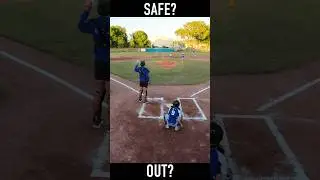 Safe or Out? What do you think? #10u #baseball #littleleague #youth #proedgebaseball #safeorout #out