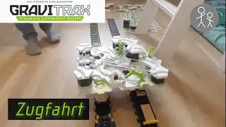 Gravitrax f&auml;hrt auf Legoschienen