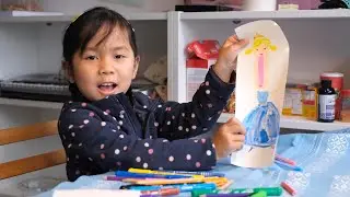 Mun draw a princess with long mount