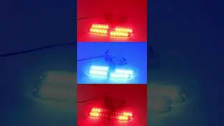 4PCS truck grill lights, LED strobe light bar, LED flashing warning lights.