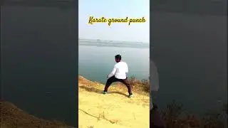 karate ground punch #youtubeshorts #ytshorts #trending #tutorial #challenge #fitness