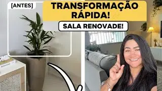 Comecei 2026 com tudo! Resolvi dar um charme na sala: Transformação Rápida 🌿