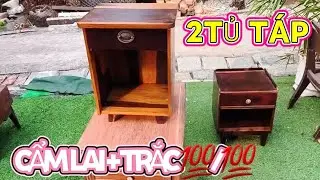2 bedside tables - Rosewood + Ebony 💯/💯