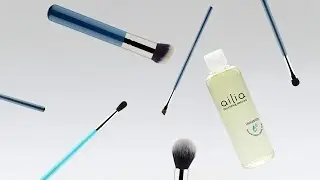 Makeup Brush Cleaning with Ailia Natural Vegan Castile Soap