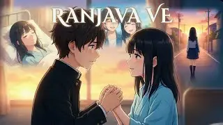 Adhoora Pyaar 🥀 | Ranjheya Ve | Anime Love Story 💞#anime 